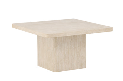 Qvart sofabord - 80 × 80 cm - beige - billede 3