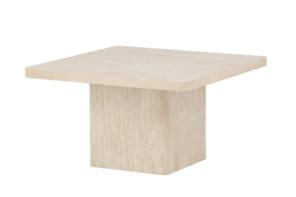 Qvart sofabord - 80 × 80 cm - beige - billede 5