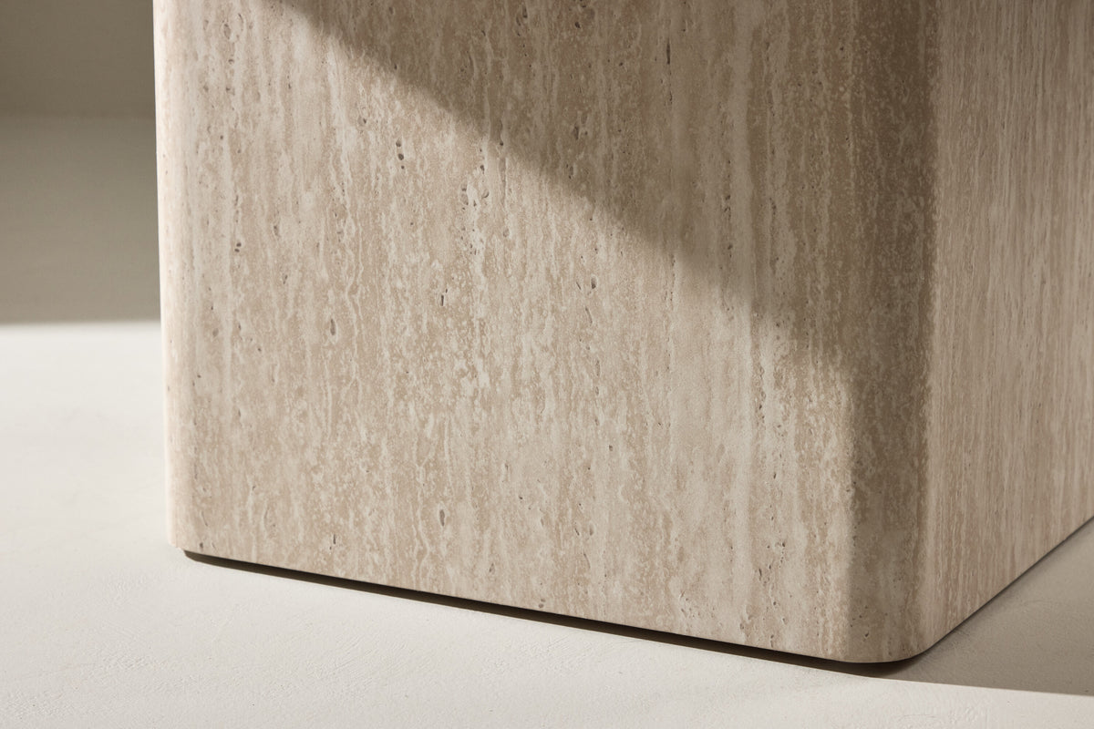 Qvart sofabord - 80 × 80 cm - beige - billede 15
