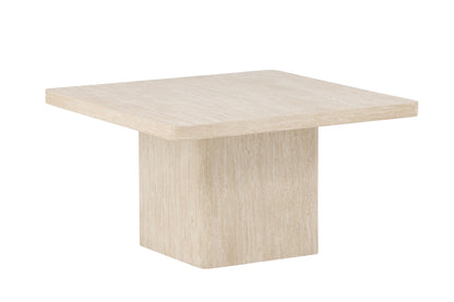 Qvart sofabord - 80 × 80 cm - beige - billede 6