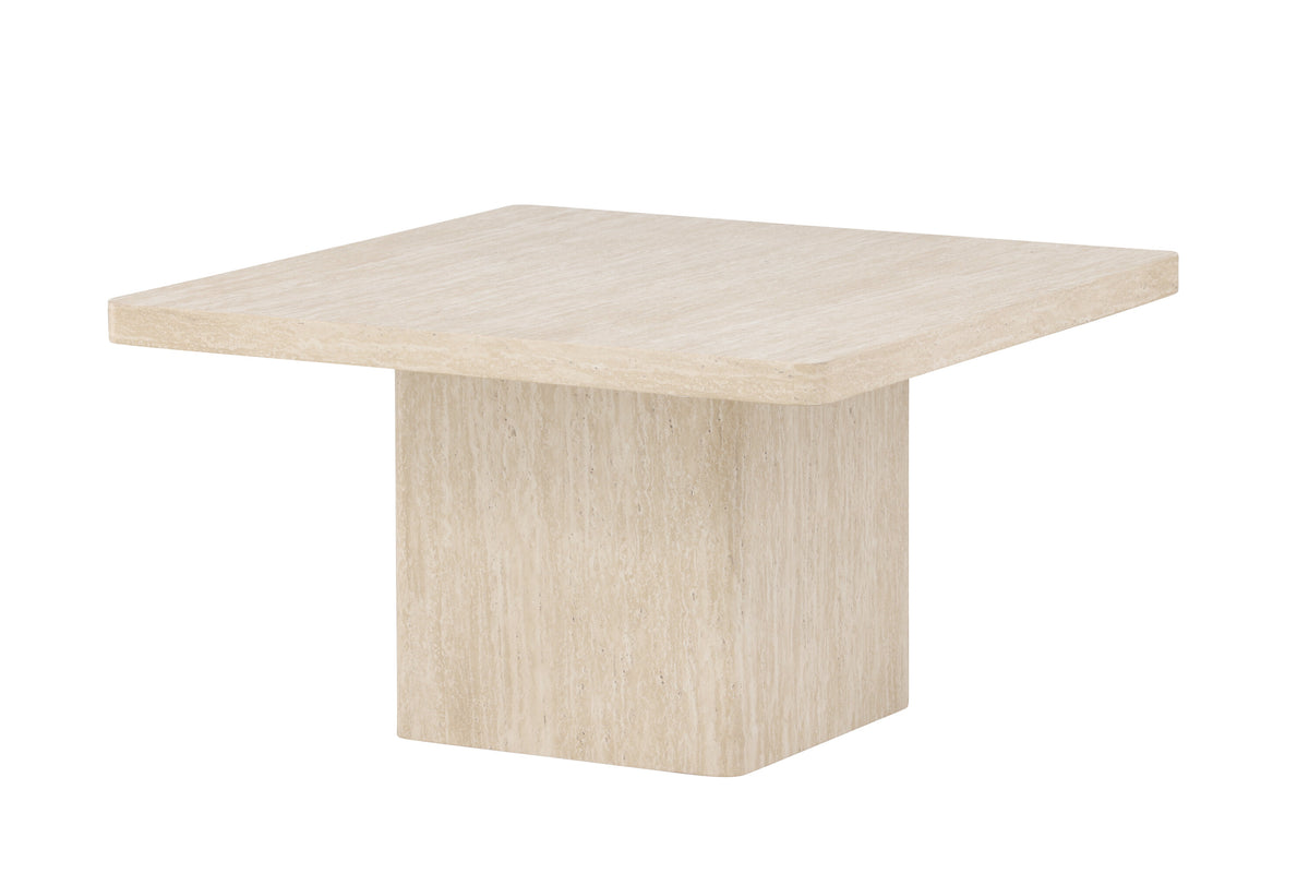 Qvart sofabord - 80 × 80 cm - beige - billede 8