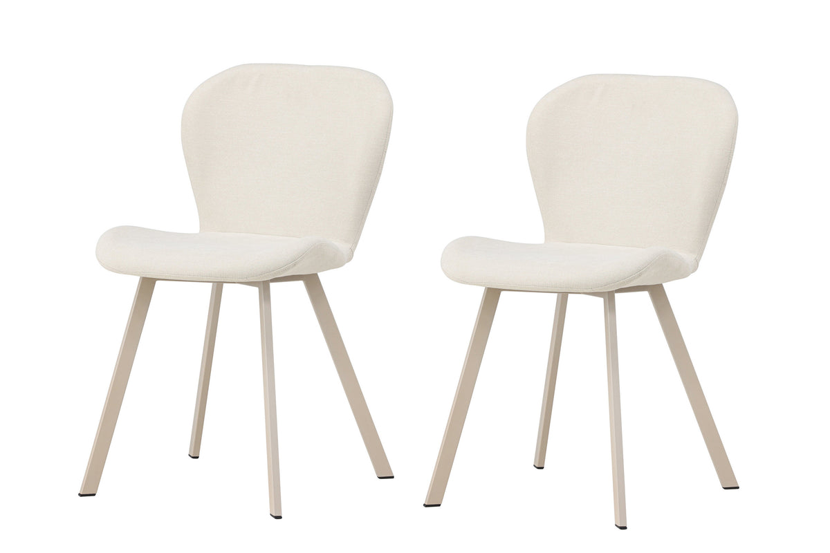 Lilja spisebordsstole - beige - 2 stk. - billede 2