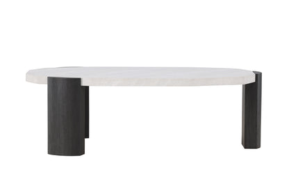 Kres sofabord - 125 × 71 cm - beige, sort - billede 1