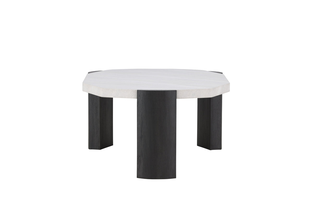 Kres sofabord - 125 × 71 cm - beige, sort - billede 4