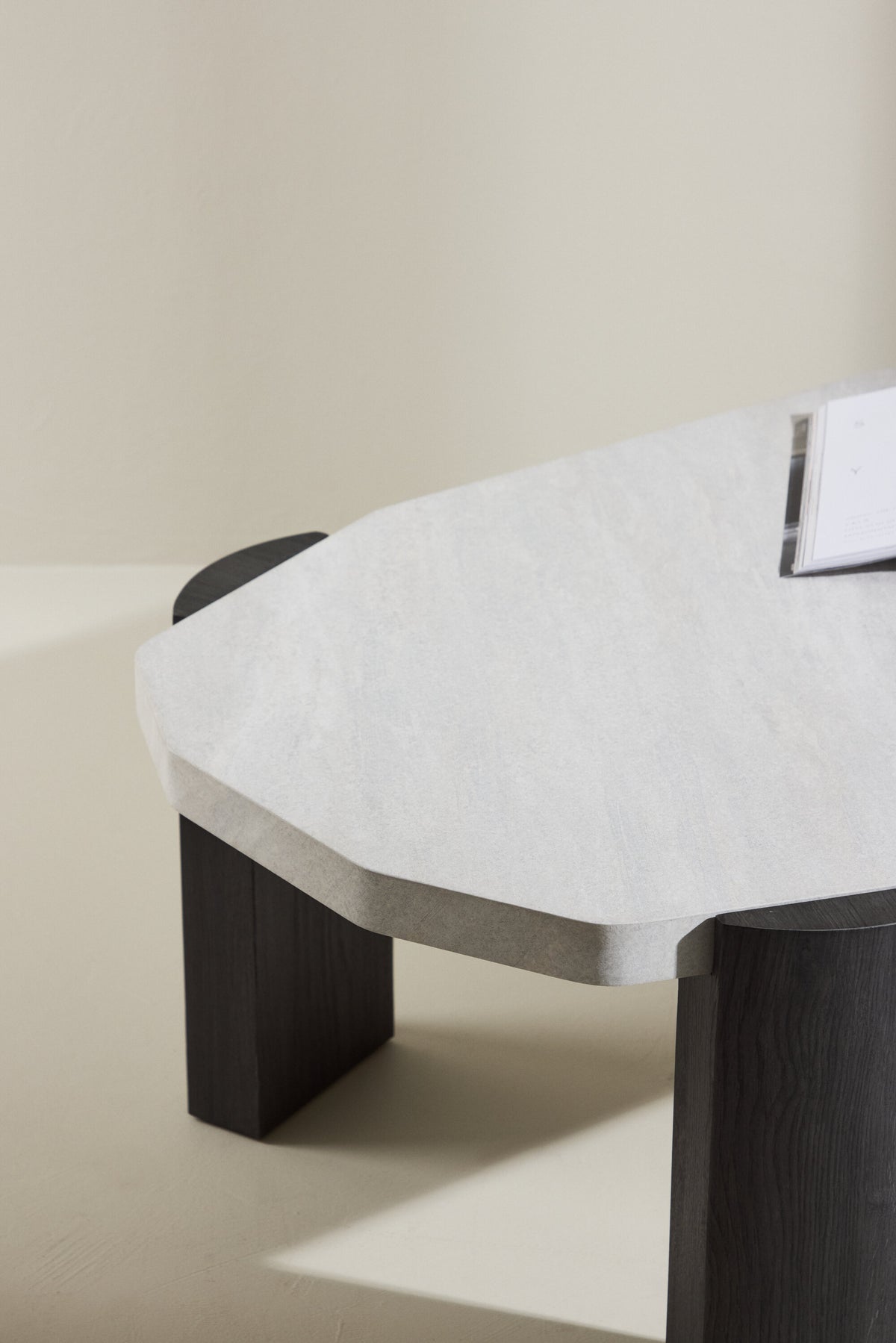 Kres sofabord - 125 × 71 cm - beige, sort - billede 20