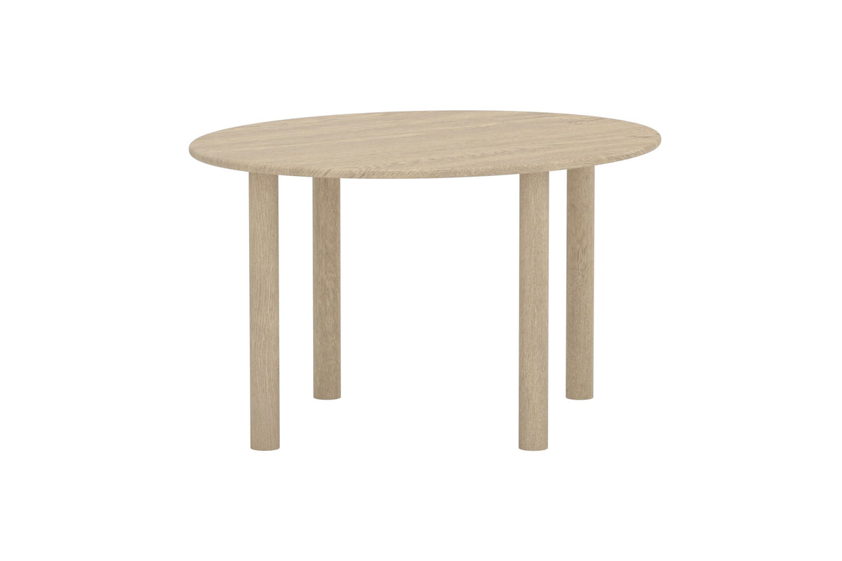 Hilo ovalt spisebord - 130 × 110 cm - natur - billede 2