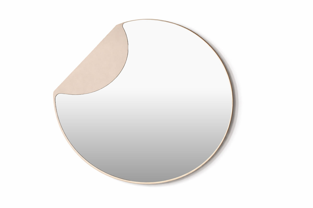 Mui spejl - beige, klar - billede 1
