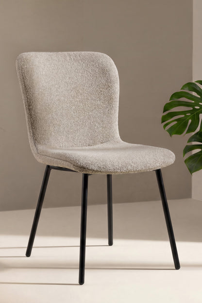 Linus spisebordsstole - beige, sort - 2 stk. - billede 8