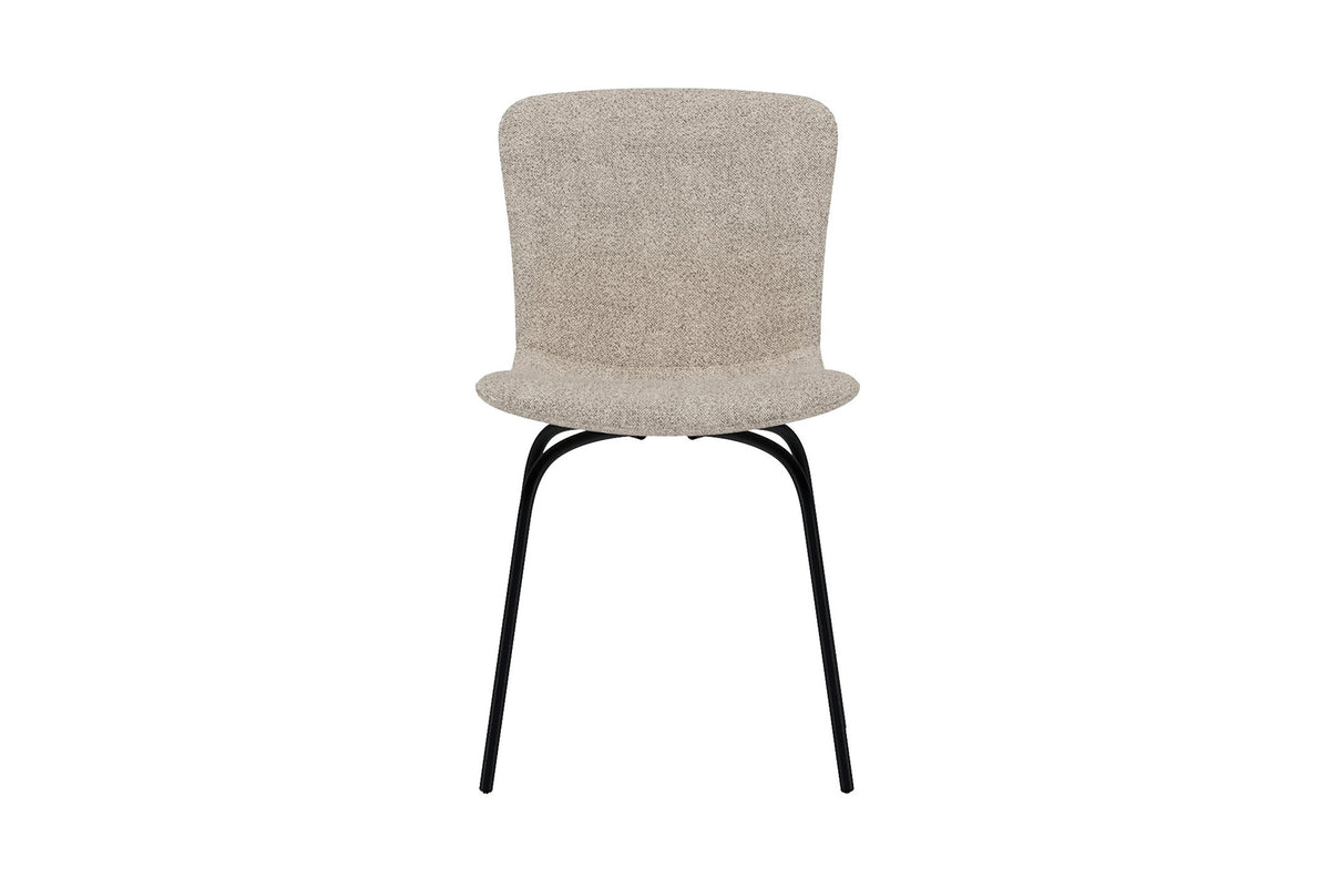 Linus spisebordsstole - beige, sort - 2 stk. - billede 1