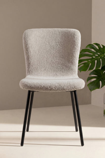 Linus spisebordsstole - beige, sort - 2 stk. - billede 9