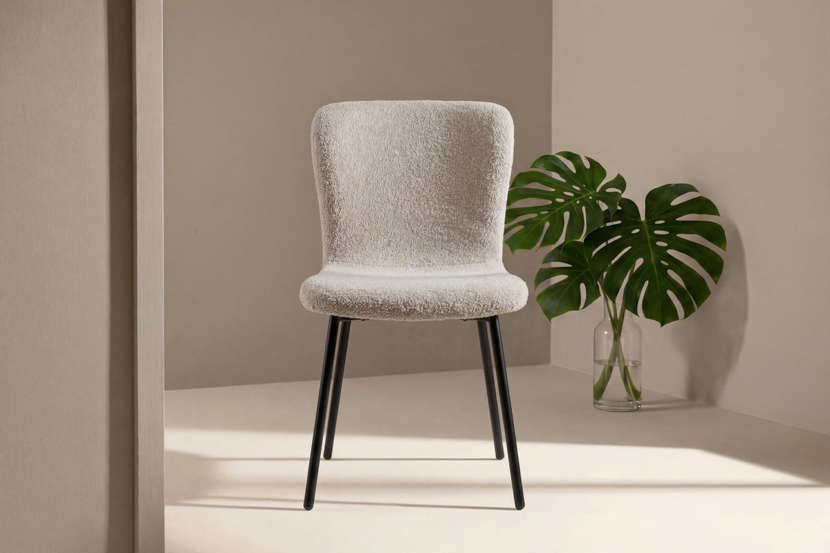 Linus spisebordsstole - beige, sort - 2 stk. - billede 5