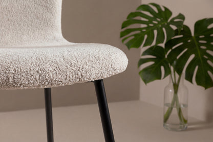 Linus spisebordsstole - beige, sort - 2 stk. - billede 7