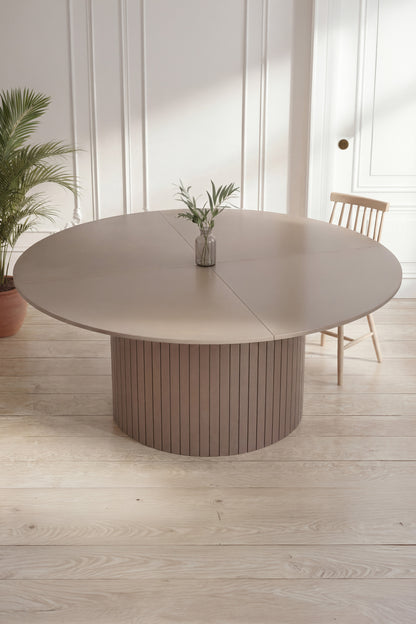 Härön rundt spisebord - Ø180 cm - brun - billede 8