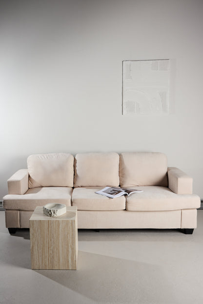Sani 3-personers sofa - sort, beige - billede 18