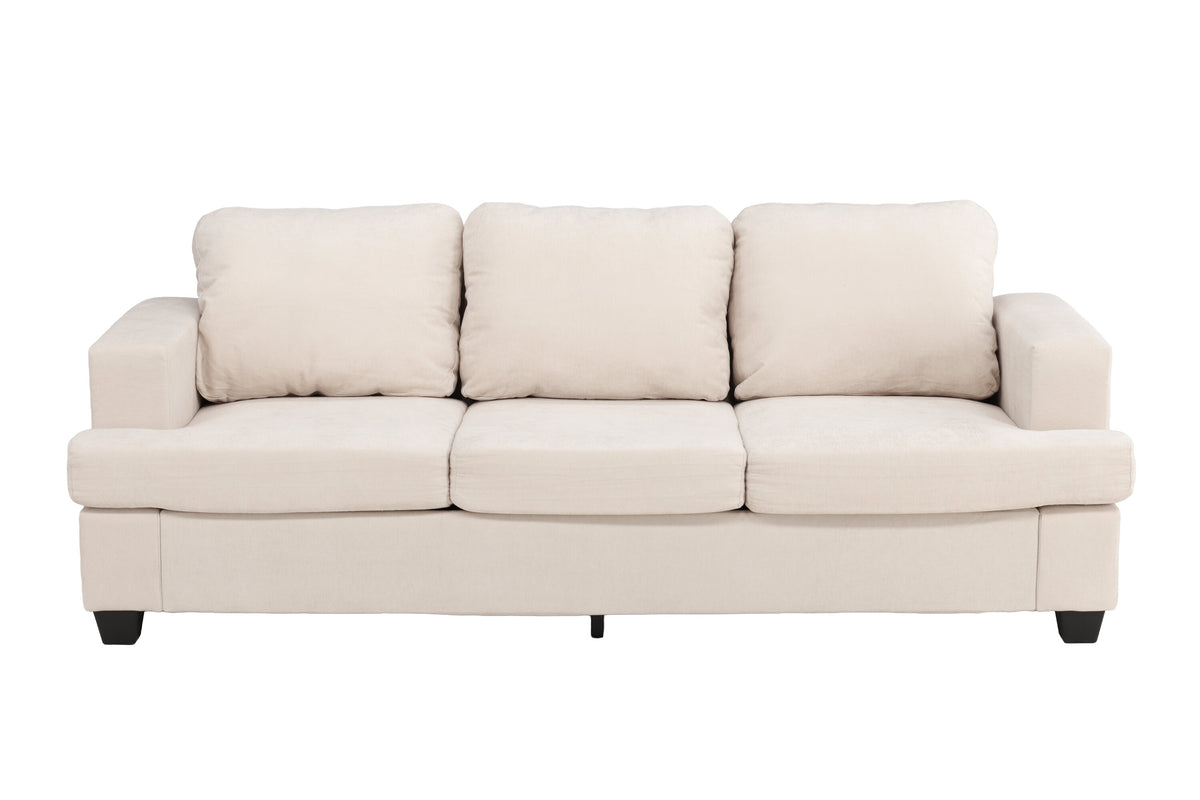 Sani 3-personers sofa - sort, beige - billede 1