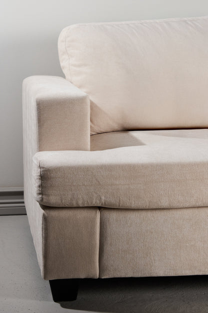 Sani 3-personers sofa - sort, beige - billede 19