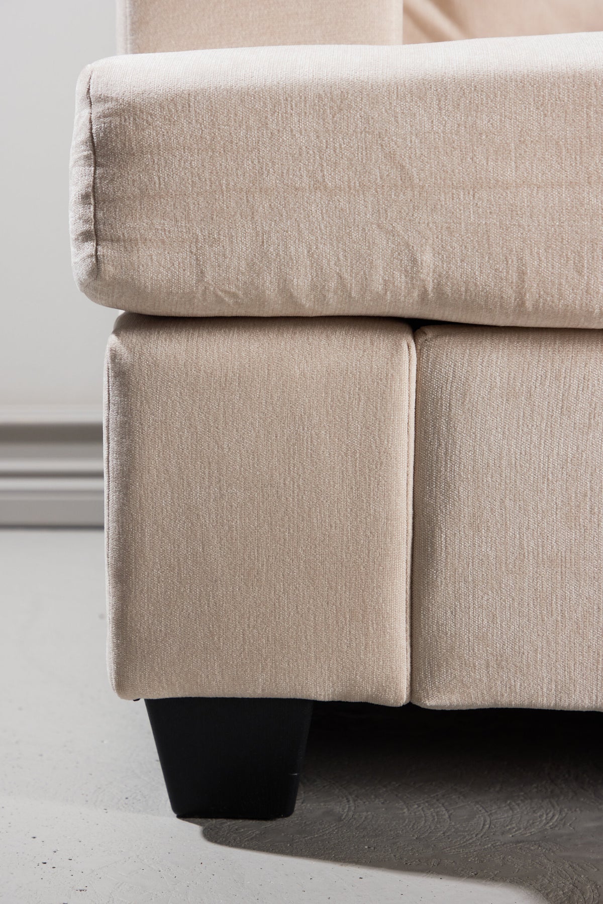 Sani 3-personers sofa - sort, beige - billede 20