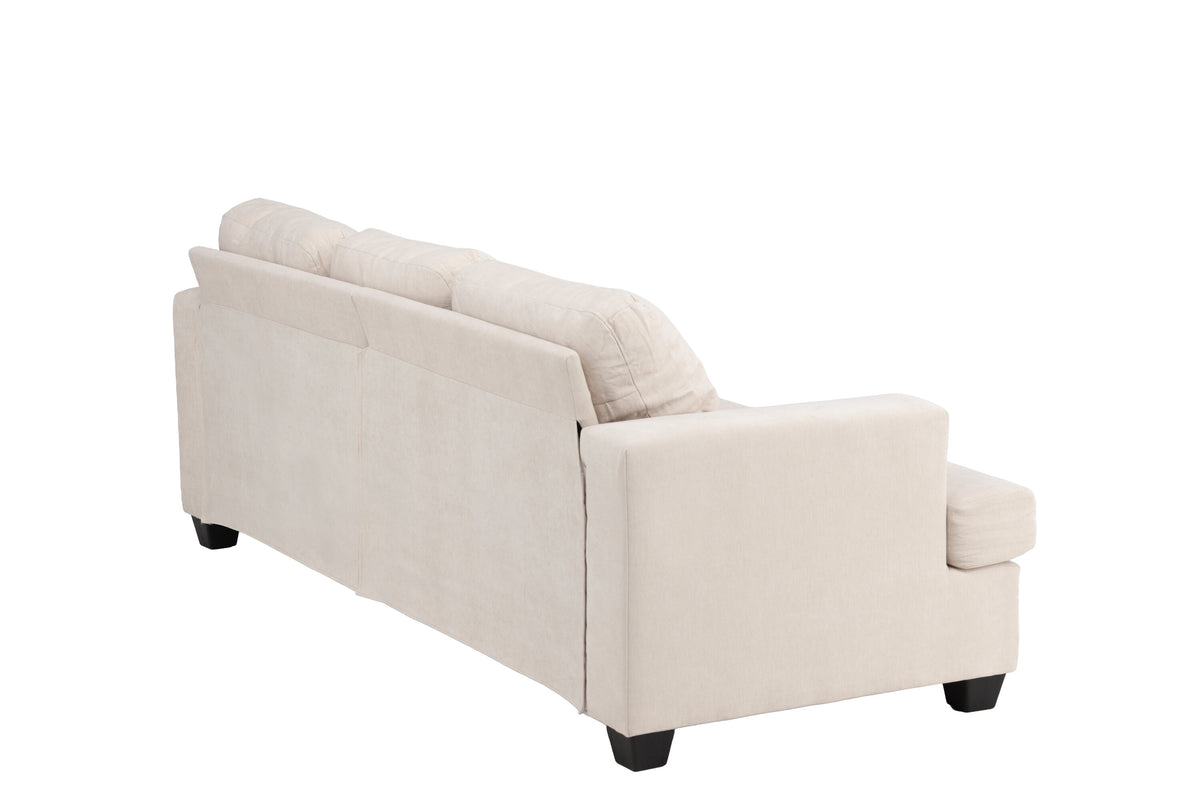 Sani 3-personers sofa - sort, beige - billede 9