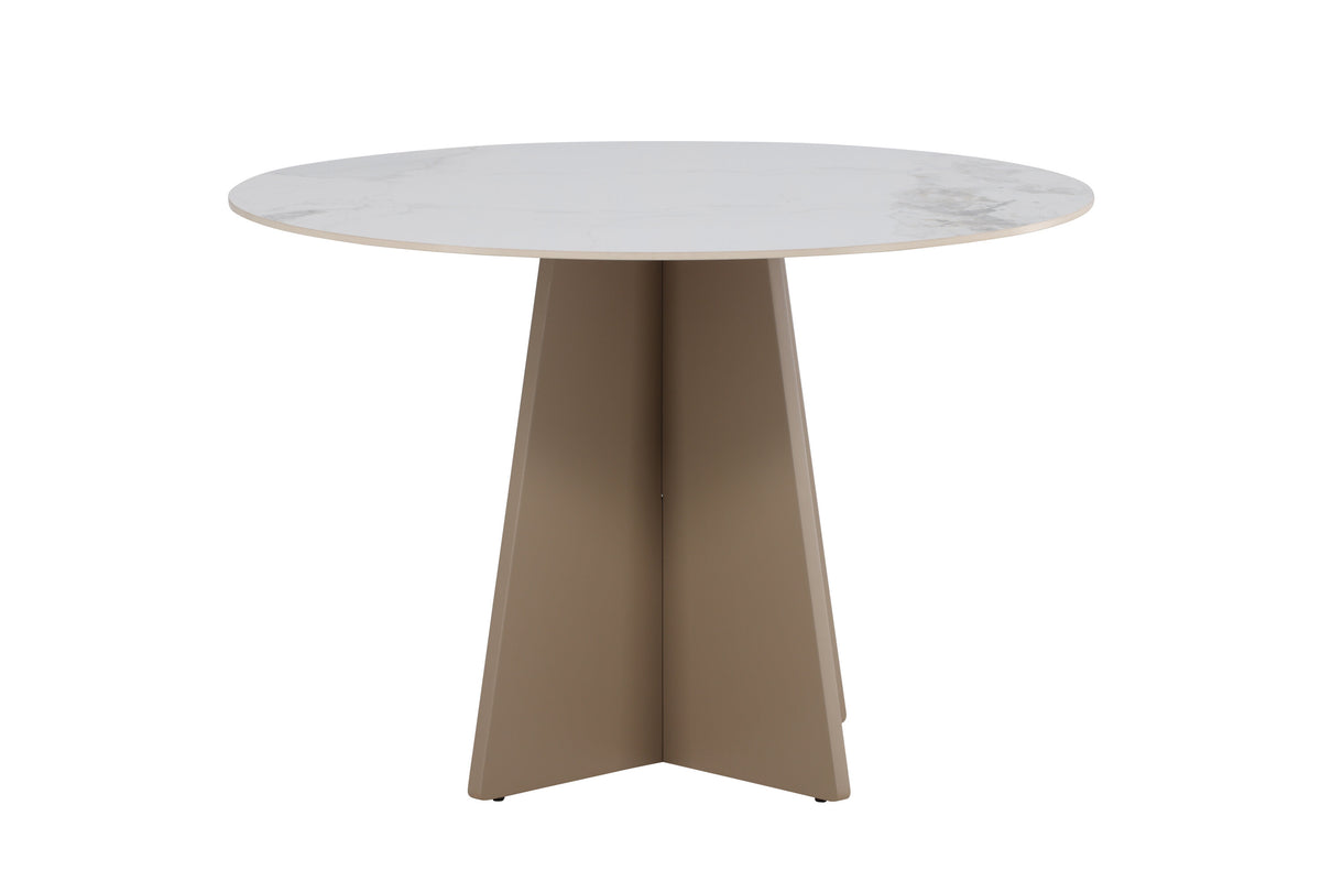 Bootcut rundt spisebord - Ø110 cm - beige - billede 10