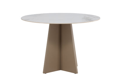 Bootcut rundt spisebord - Ø110 cm - beige - billede 10