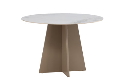 Bootcut rundt spisebord - Ø110 cm - beige - billede 11