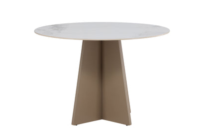 Bootcut rundt spisebord - Ø110 cm - beige - billede 4