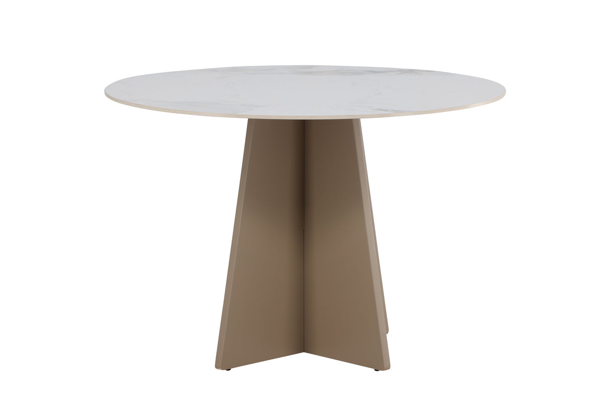 Bootcut rundt spisebord - Ø110 cm - beige - billede 7