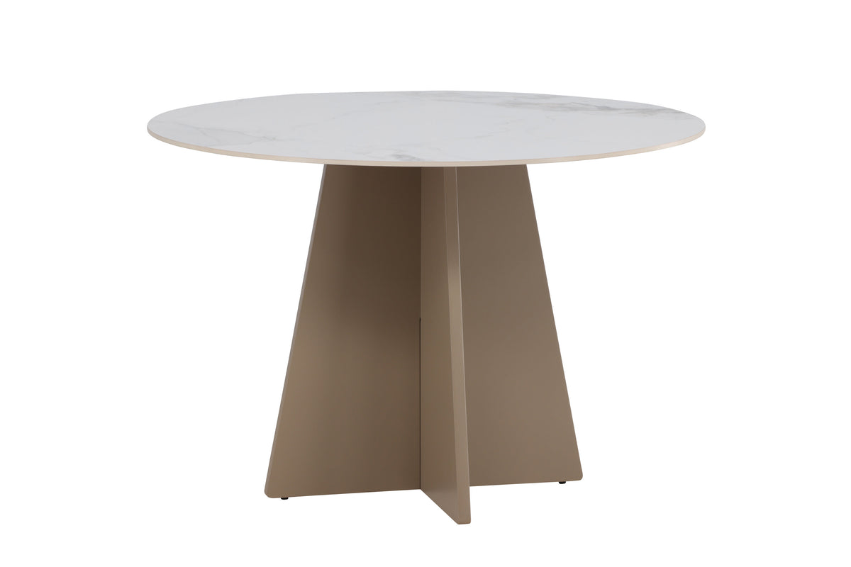 Bootcut rundt spisebord - Ø110 cm - beige - billede 8