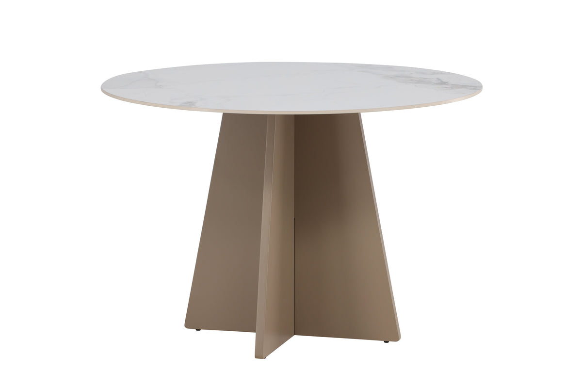 Bootcut rundt spisebord - Ø110 cm - beige - billede 9