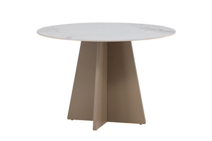 Bootcut rundt spisebord - Ø110 cm - beige - billede 9