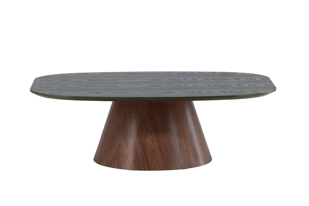 Lanzo sofabord - 120 × 92,5 cm - mørkegrøn, mokka - billede 1
