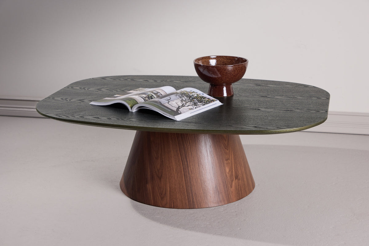 Lanzo sofabord - 120 × 92,5 cm - mørkegrøn, mokka - billede 13