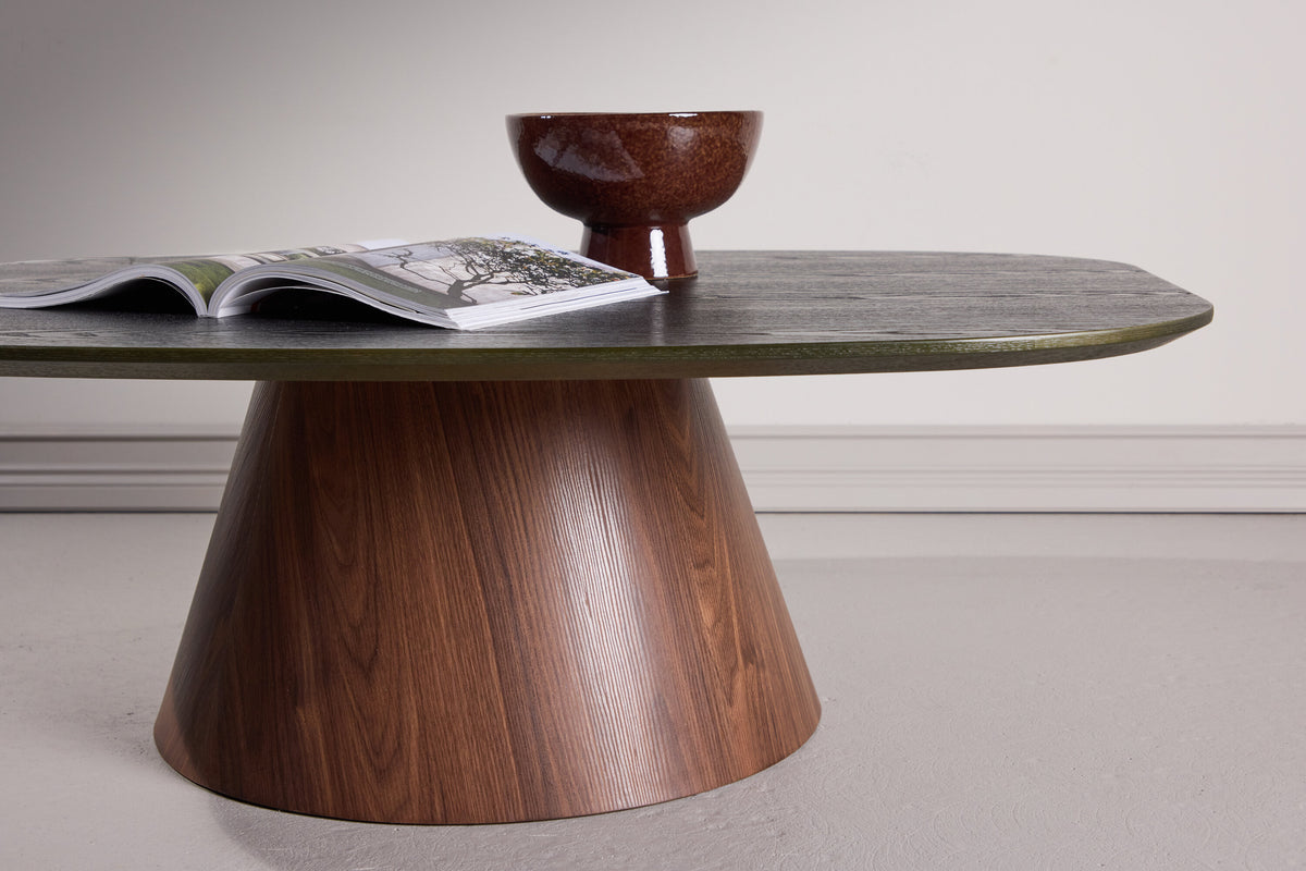 Lanzo sofabord - 120 × 92,5 cm - mørkegrøn, mokka - billede 14