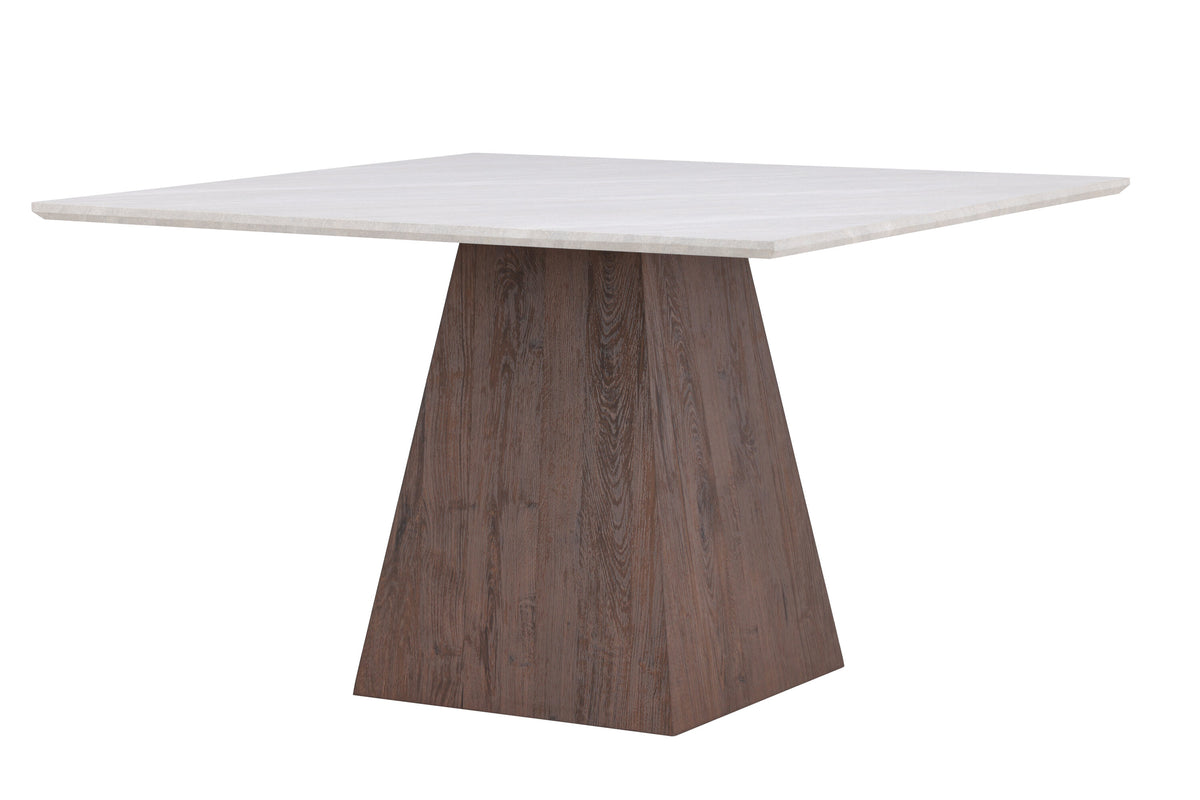 Cael spisebord - 120 × 120 cm - lysegrå, mokka - billede 11