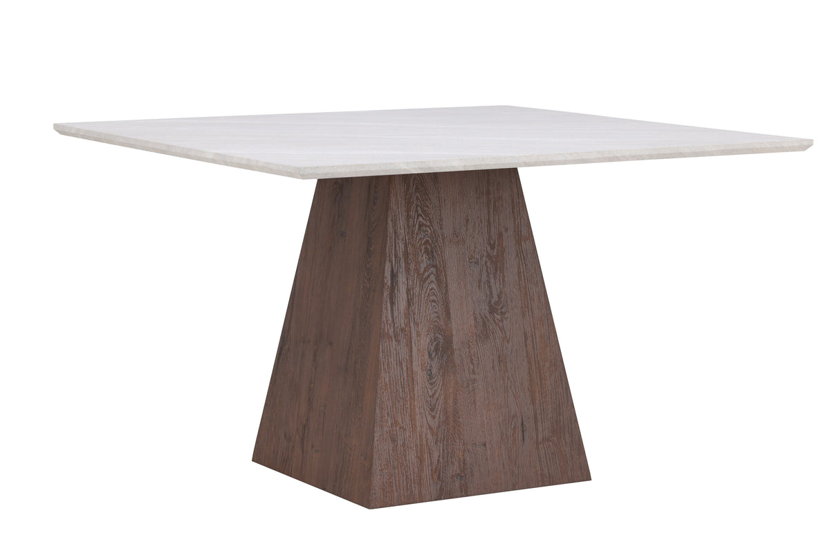 Cael spisebord - 120 × 120 cm - lysegrå, mokka - billede 12