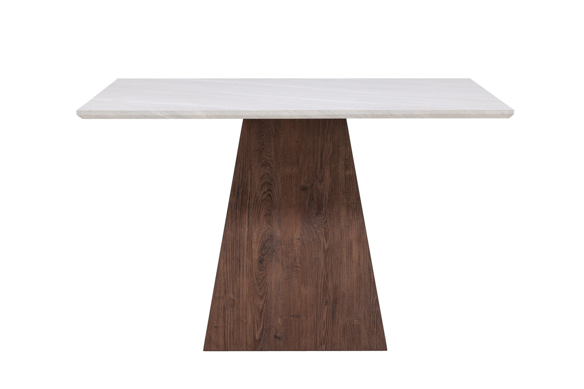 Cael spisebord - 120 × 120 cm - lysegrå, mokka - billede 1