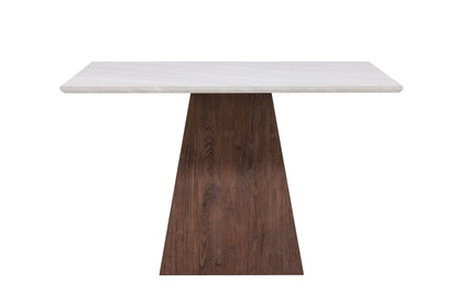 Cael spisebord - 120 × 120 cm - lysegrå, mokka - billede 1