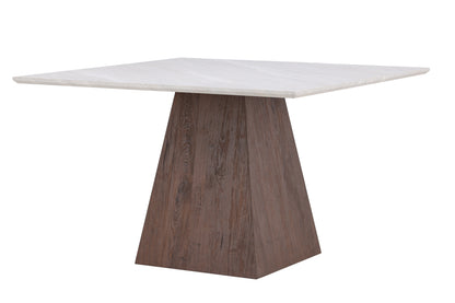 Cael spisebord - 120 × 120 cm - lysegrå, mokka - billede 2