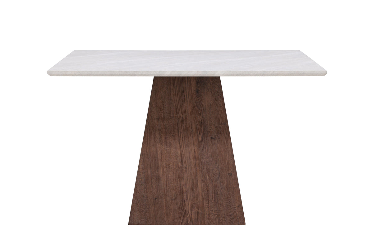 Cael spisebord - 120 × 120 cm - lysegrå, mokka - billede 4
