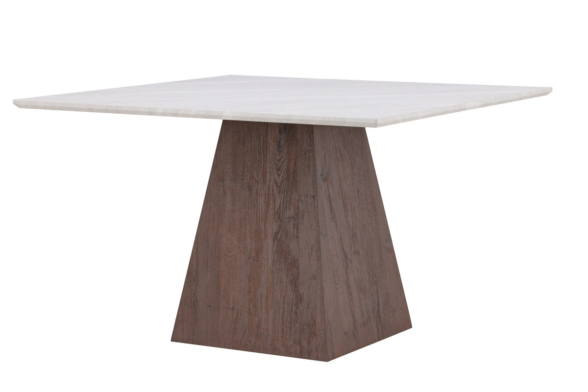 Cael spisebord - 120 × 120 cm - lysegrå, mokka - billede 5