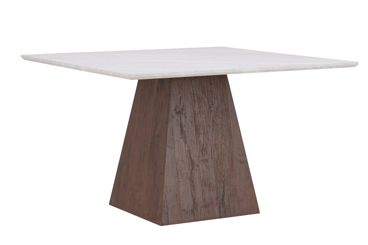 Cael spisebord - 120 × 120 cm - lysegrå, mokka - billede 6