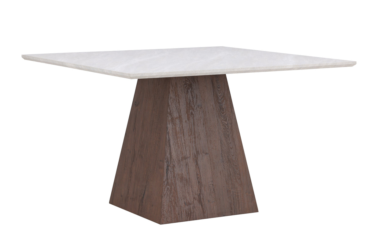 Cael spisebord - 120 × 120 cm - lysegrå, mokka - billede 9