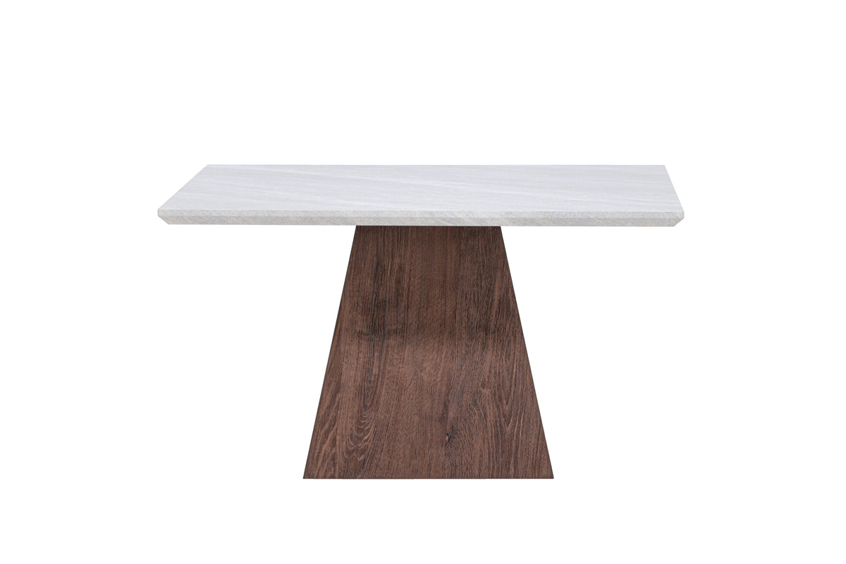 Cael sofabord - 80 × 80 cm - mokka, lysegrå - billede 1