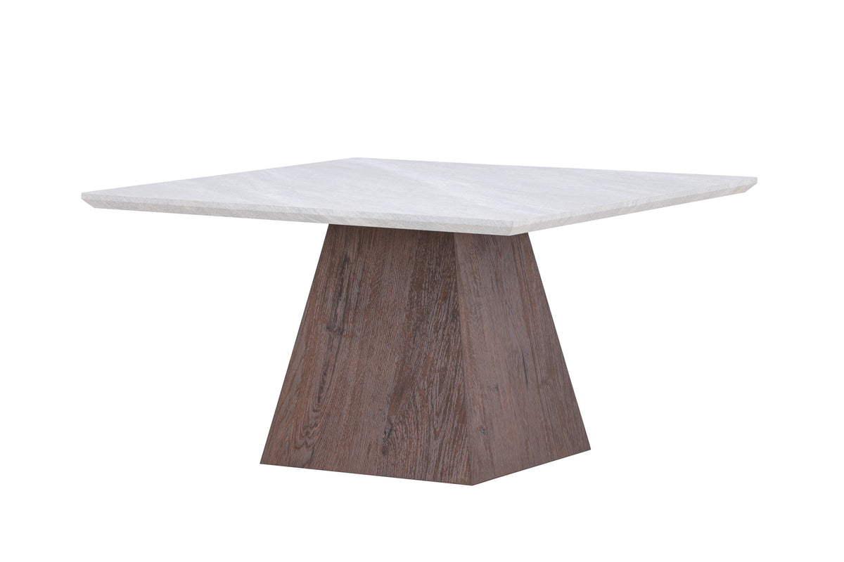 Cael sofabord - 80 × 80 cm - mokka, lysegrå - billede 2