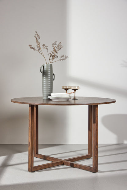 Durango rundt spisebord - Ø120 cm - valnøddefarvet - billede 18