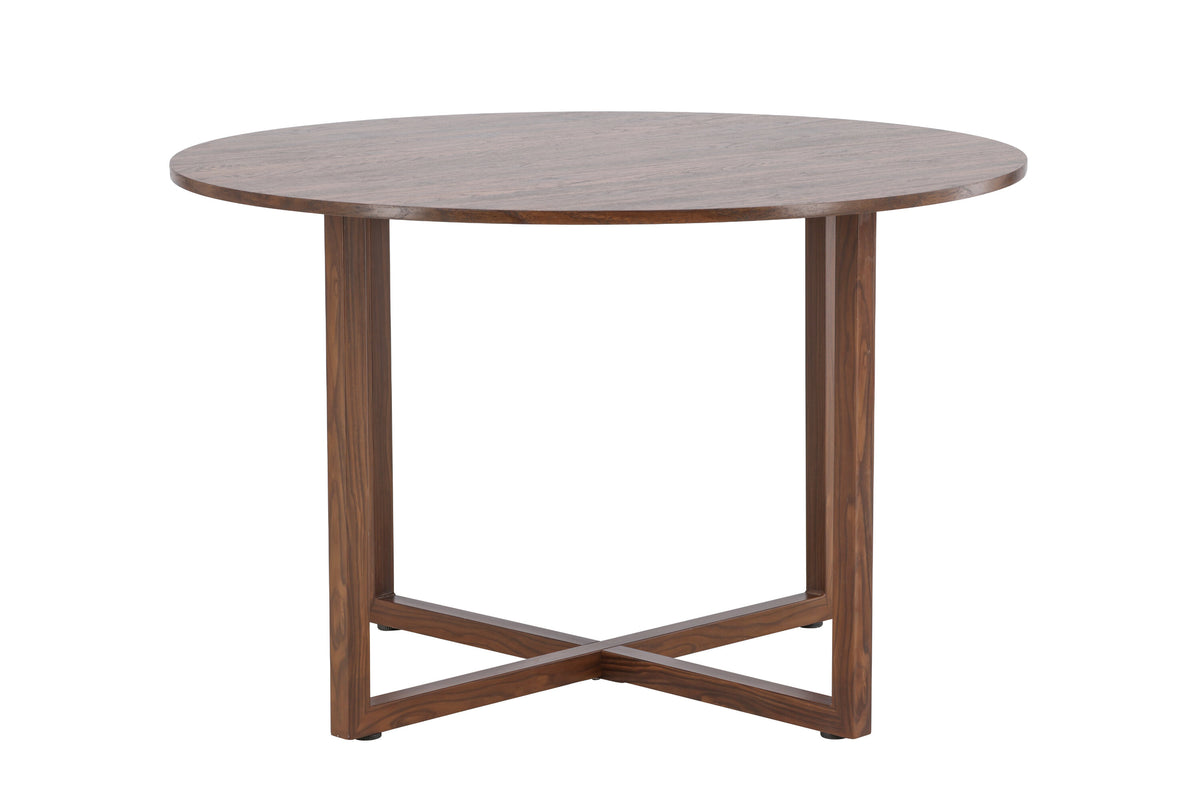 Durango rundt spisebord - Ø120 cm - valnøddefarvet - billede 1