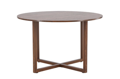 Durango rundt spisebord - Ø120 cm - valnøddefarvet - billede 1
