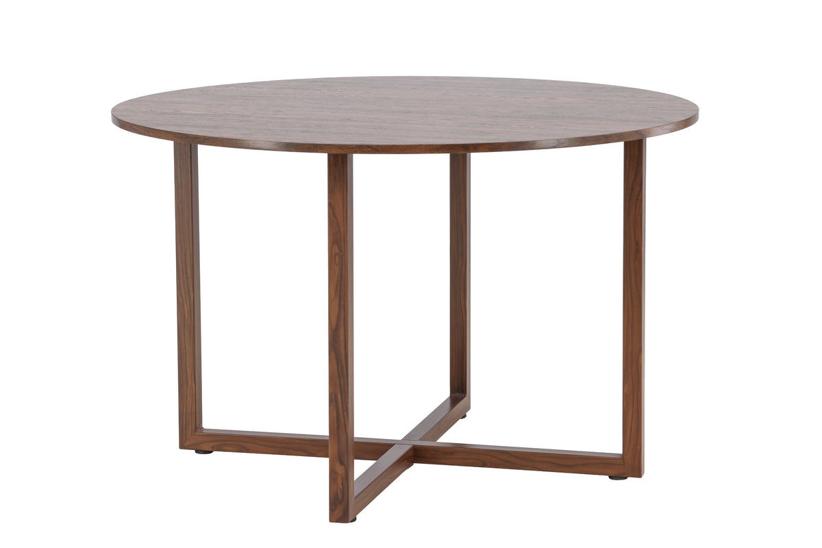 Durango rundt spisebord - Ø120 cm - valnøddefarvet - billede 3