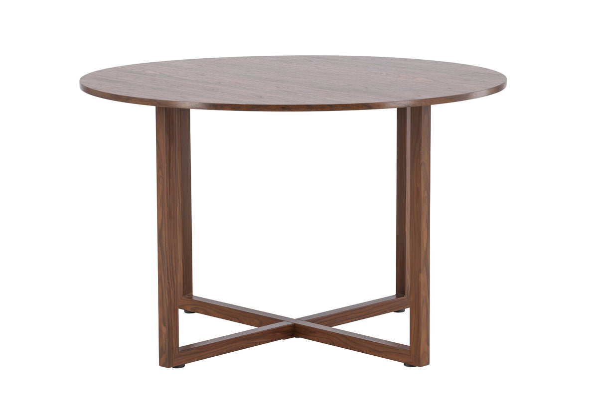 Durango rundt spisebord - Ø120 cm - valnøddefarvet - billede 4