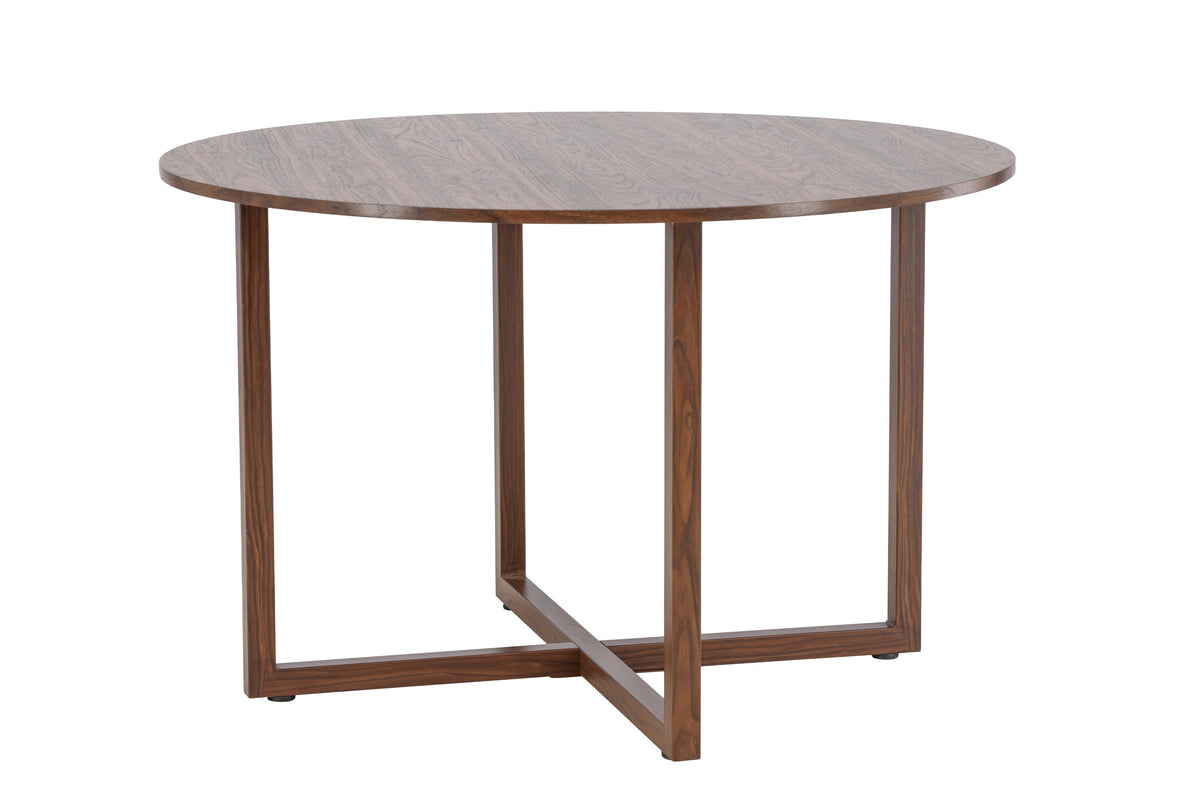 Durango rundt spisebord - Ø120 cm - valnøddefarvet - billede 5